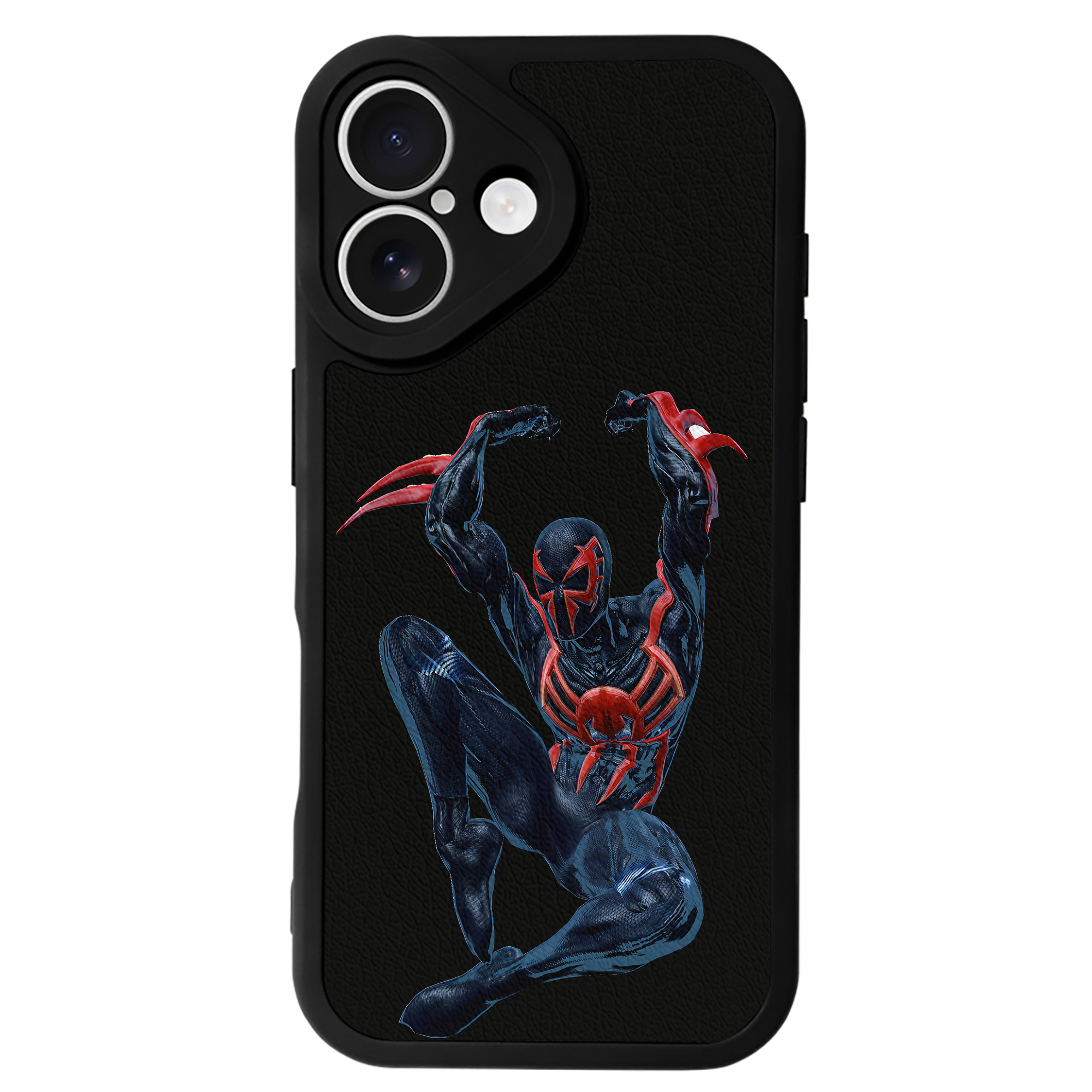 （画像用） Spider Man スパイダーマン 【iPhone 16シリーズ対応】シリコンスマホケース（レザー調） 材質：シリコン